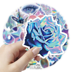 10/30/53pcs Cute VSCO Holographic Laser Cartoon Stickers DIY Motorcycle Laptop Phone Luggage Fridge Decoration Sticker Kids Toys (ONLINE ORDER ONLY)