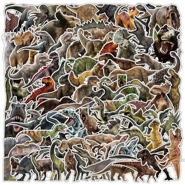10/30/50/100PCS Jurassic Dinosaur Cool Stickers Graffiti Toys For Boys Kids DIY Fridge Skateboard Phone Notebook PVC Car Sticker (Online Order Only)