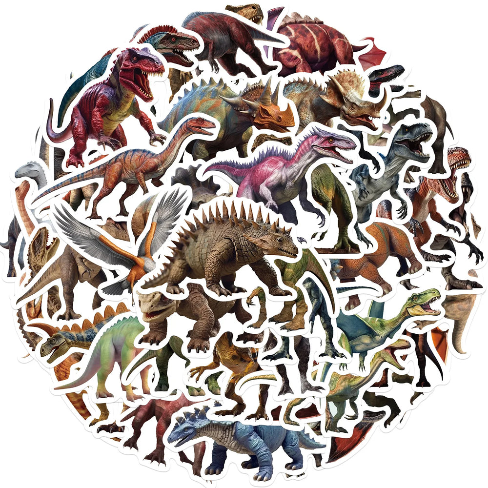Dinosaur Graffiti Stickers: 10/30/50pcs for Suitcase, Skateboard, Laptop, Phone, Car, DIY Decal (ONLINE ORDER ONLY)
