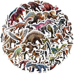 Dinosaur Graffiti Stickers: 10/30/50pcs for Suitcase, Skateboard, Laptop, Phone, Car, DIY Decal (ONLINE ORDER ONLY)