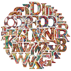 26 Alphabet Vinyl Stickers for Laptop, Luggage, Car, Fridge, DIY (ONLINE ORDER ONLY)