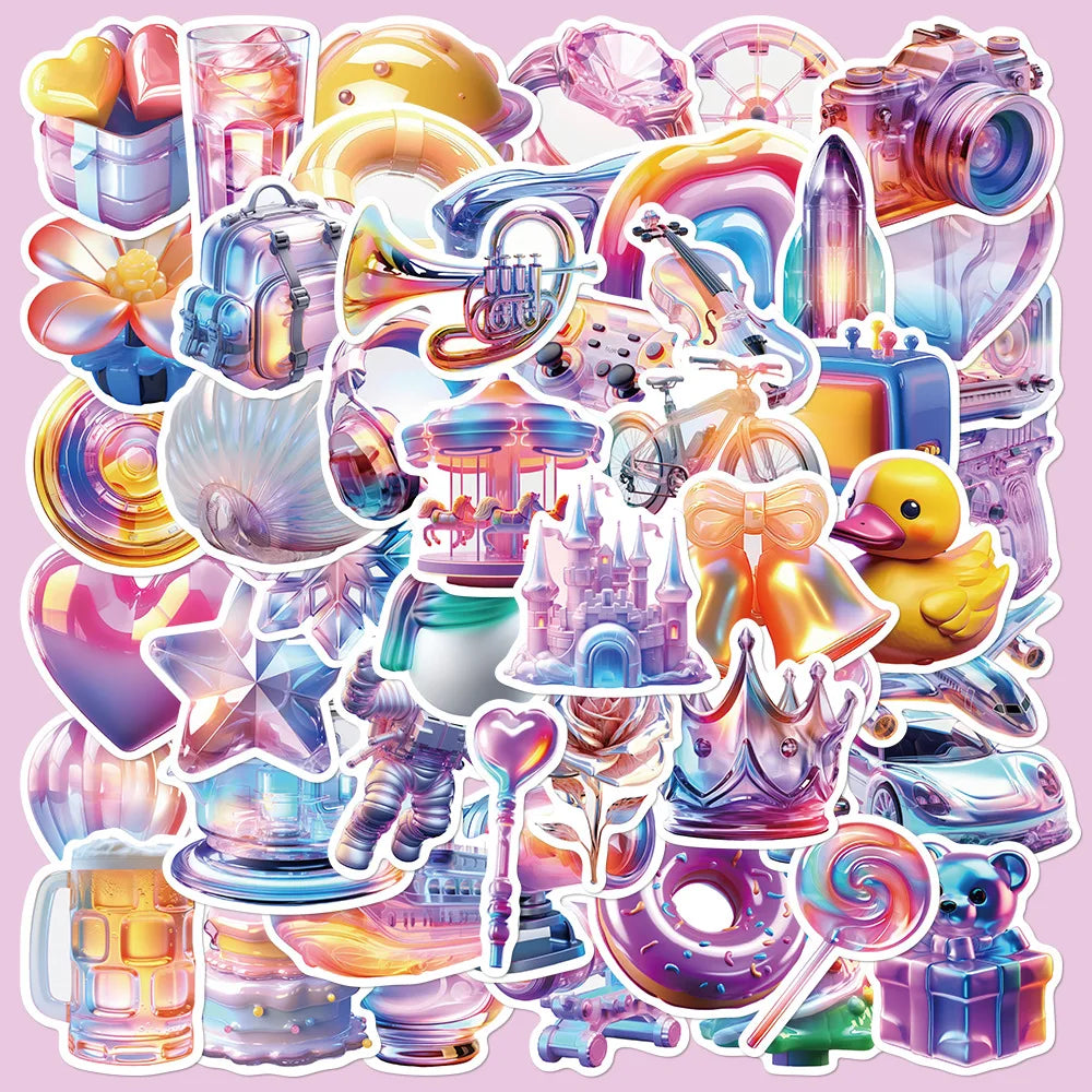 3D Graffiti Stickers Pack - Helmet, Wall, Desktop Decoration, DIY, Wholesale (Online Order Only)