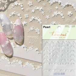 Rural Style White Daisy Flower Butterfly Small Wildflowers 5D Soft Embossed Relief Adhesive Nail Art Stickers 3D Manicure Decals (ONLINE ORDER ONLY)