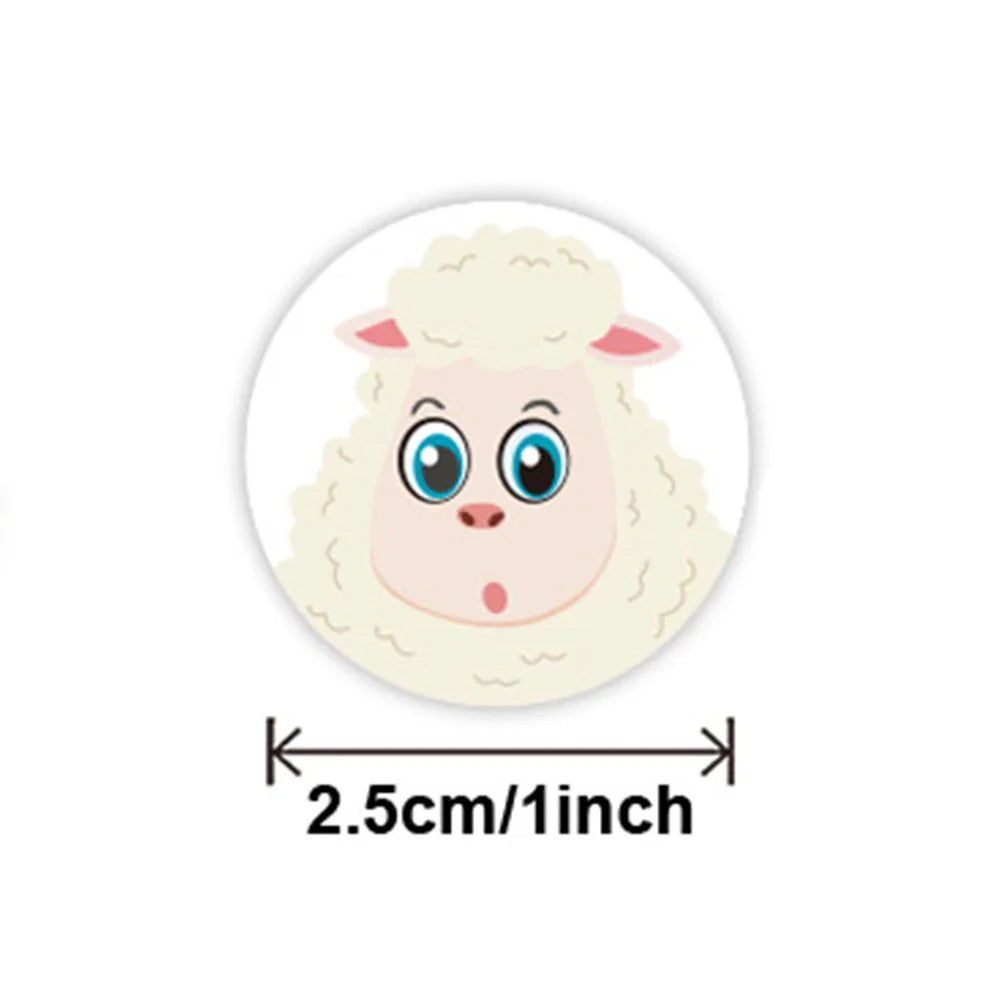 100-500pcs Reward Encouraging Graphic Stationery Animal Sticker Kindergarten School Students Child Teacher Cartoon Cute Sticker (ONLINE ORDER ONLY)