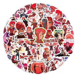 10/30/60PCS Nimona Cartoon Stickers Fantasy Animation Sticker Scrapbook Luggage Laptop Guitar Bike Skatebaord Decals Kids Toys (ONLINE ORDER ONLY)