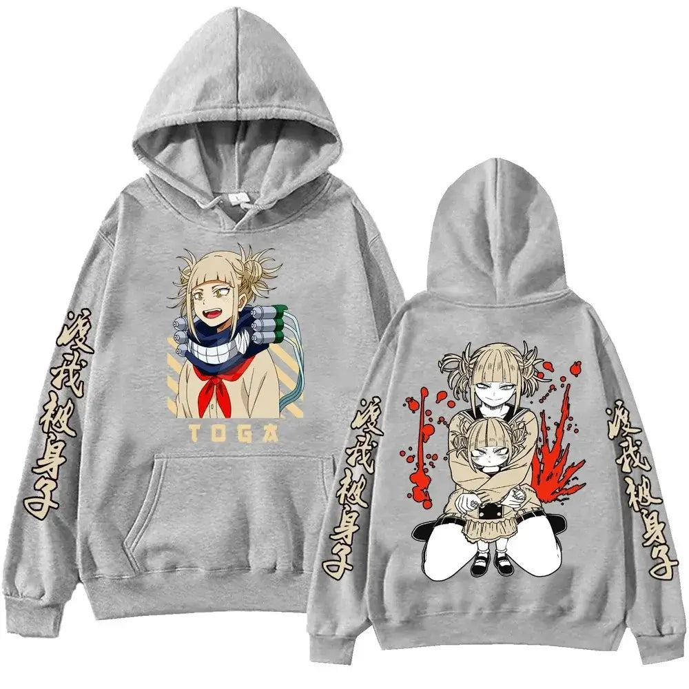 Himiko Toga Hoodie: Oversized MHA Anime Fleece 2026 (ONLINE ORDER ONLY)