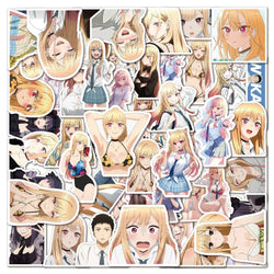 10/30/50PCS My Dress Up Darling Stickers Funny Anime Decals Kawaii Girl Graffiti Scrapbook Luggage Laptop Guitar Bike Sticker (ONLINE ORDER ONLY)