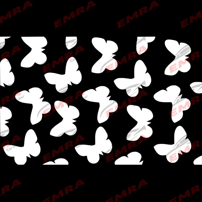 Butterfly Car Sticker for Triangular Window Outdoor Decoration Universal All Vehicles Accessories PVC Waterproof Vinyl Decals (ONLINE ORDER ONLY)