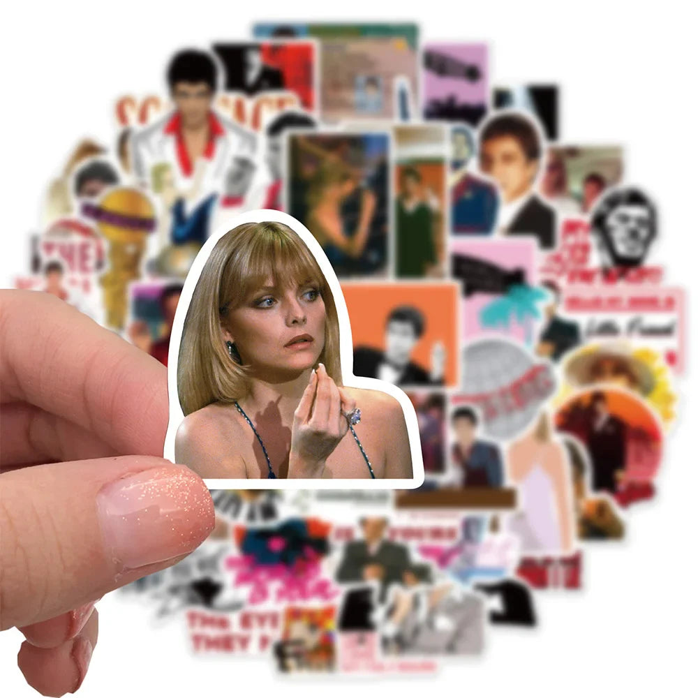 10/30/50pcs Movie Scarface Tony Montana The World Is Yours Sticker Packs (Online Order Only)