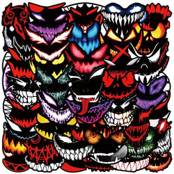 Horror Grimace Daemon Stickers 10/30/50pcs Waterproof for Skateboard Laptop Phone Car (Online Order Only)