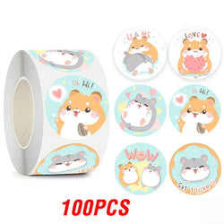 100-500pcs  Cute Reward Stickers Animal Sticker for Kid Classic Toy Gift Decor School Teacher Encouragement Sticker (ONLINE ORDER ONLY)