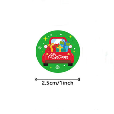 100-500pcs Christmas Stickers Retro Santa Stickers for Scrapbooking Christmas Decorations Envelopes Gifts (ONLINE ORDER ONLY)