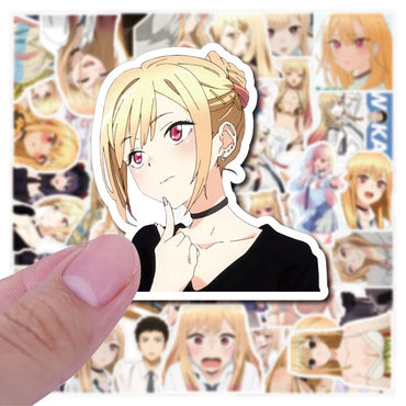 10/30/50PCS My Dress Up Darling Stickers Funny Anime Decals Kawaii Girl Graffiti Scrapbook Luggage Laptop Guitar Bike Sticker (ONLINE ORDER ONLY)