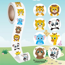 100-500pcs Reward Encouraging Graphic Stationery Animal Sticker Kindergarten School Students Child Teacher Cartoon Cute Sticker (ONLINE ORDER ONLY)