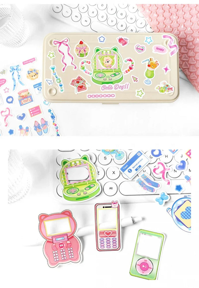2Pcs/lot Girl Feelings Series Stickers Cute Sticker Scrapbooking Decorative Sticker Photo Album DIY Diary Stick Label Stationery (ONLINE ORDER ONLY)