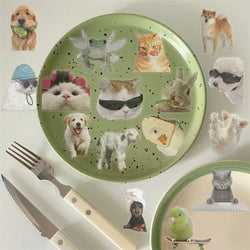 50PCS INS Animal PET Sticker Aesthetic Children's Decoration Scrapbooking Stationery DIY Hand Accounting Supplies for Kids (ONLINE ORDER ONLY)