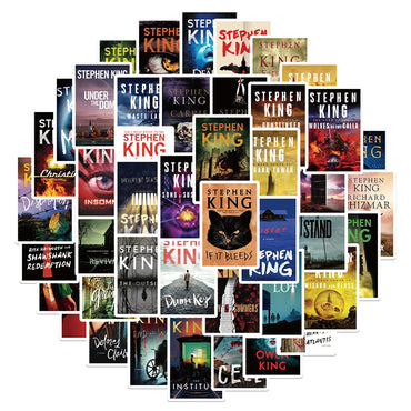 10/30/50PCS Mix Stephen Edwin King Horror Novel Stickers Poster Decals DIY Motorcycle Laptop Notebook Phone Bike Graffiti Toys (Online Order Only)