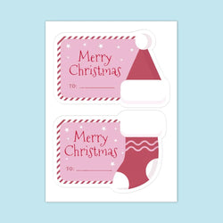 10-40Pcs 12.5x9cm Merry Christmas Stickers Fashion Cartoon Cute Labels For Gift Decorative Package Wrapping Gift Box (ONLINE ORDER ONLY)