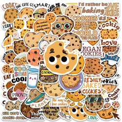 50PCS Sweet Cookie Stickers for Scrapbook, Diary, Phone, Laptop (Online Order Only)