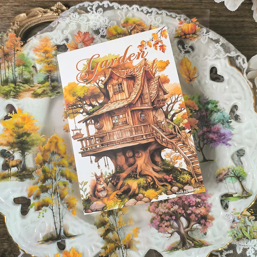 20piece/set Retro Stickers Sacred Book Series British Dream Handbook DIY Decorative Material Scrapbook (ONLINE ORDER ONLY)