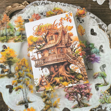 20piece/set Retro Stickers Sacred Book Series British Dream Handbook DIY Decorative Material Scrapbook (ONLINE ORDER ONLY)