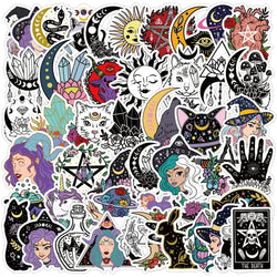 Mysterious Wizard Witch Stickers PVC Waterproof Skateboard Notebook Graffiti 10/30/50PCS (ONLINE ORDER ONLY)