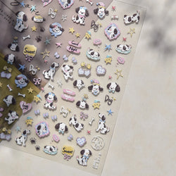 Fruits Apple Strawberry Animals Bear Dog Party Dream Flower Bone Rain Self Adhesive Nail Art Decoration Sticker Manicure Decals (Online Order Only)
