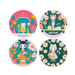 100-500pcs Cute Reward Sticker 1inch Cartoon Animal Stickers For Kids Gift Decor Envelope Sealing Labels Stationery Stickers (ONLINE ORDER ONLY)