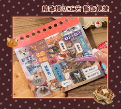 48 sheets Japanese Retro Y2K Decorative Stickers Phone Case Laptop Kpop Photocard Scrapbooking Sticker Book Kids Gift Stationery (ONLINE ORDER ONLY)