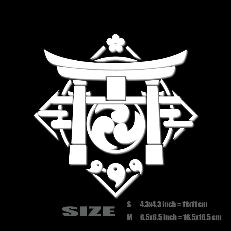 Inazuma STICKERS,High Quality And Durable Automobiles Exterior Accessories Self-adhesive Decals (ONLINE ORDER ONLY)