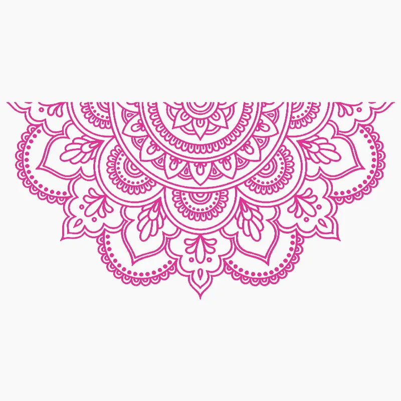 Half Mandala Car Sticker Decoration Window Bodywork Styling Motorcycle Accessories Die Cutting Vinyl Decals (ONLINE ORDER ONLY)