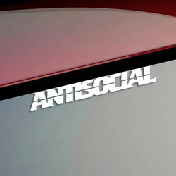 "ANTISOCIAL"Stickers,cool & funny stickers,Decoration for car truck Motorcycles  laptop (ONLINE ORDER ONLY)