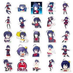10/30/50PCS Takanashi Rikka Cartoon Stickers Love Animation Decals Fridge Luggage Laptop Phone Guitar Bike Skatboard Sticker Toy (ONLINE ORDER ONLY)