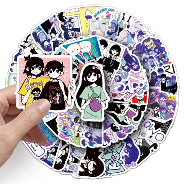 10/30/50PCS Hot Game Omori Graffiti Stickers Personality Creativity Cartoon Decal For Laptop Phone Cup Guitar Waterproof Sticker (ONLINE ORDER ONLY)