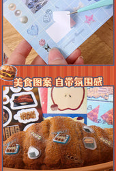 45 Sheets 4 Various Styles of Sticker Books Cute Cut Film Sticker Journal Handbook Scrapbooking Kawaii Decoration Sticker Gift (ONLINE ORDER ONLY)