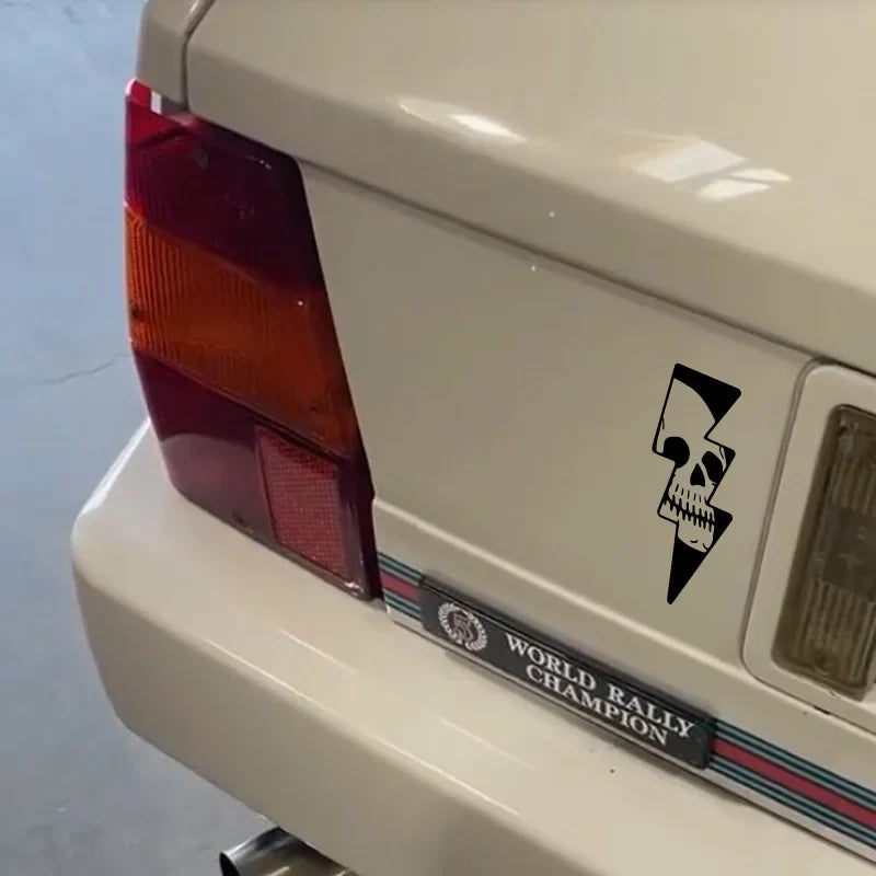 SKULL lightning Stickers，cool&creative with high quality sticker for cars trucks motorcycles &laptops! (ONLINE ORDER ONLY)