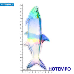 20cm Laser Big Size Sea Fish Go Fishing Style Black King Fish Stickers for Fisherman Boats Glass Wall Luggage Waterproof Sticker (ONLINE ORDER ONLY)