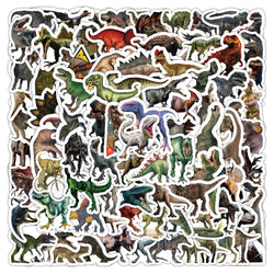 Jurassic Dinosaur Stickers PVC Waterproof DIY Skateboard Laptop Water Bottle (Online Order Only)