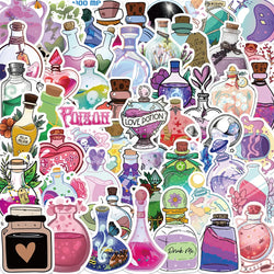 99Pcs Cartoon Magic Drop Pharmacist Graffiti Stickers Decals Kids Toy DIY Diary Suitcase Scrapbook Laptop Bike Sticker (ONLINE ORDER ONLY)