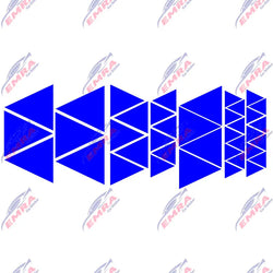 Angular Shape Sticker For Car Motorcycle Sticker Decoration Side Camouflage Kit Wrap Camo Tuning Styling Waterproof Vinyl Decals (ONLINE ORDER ONLY)