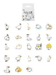50Pcs Mixed Cartoon Duck Stickers Cute Animals Waterproof Decals to DIY Helmet Skateboard Laptop Motorcycle Cool Kids Gifts (Online Order Only)