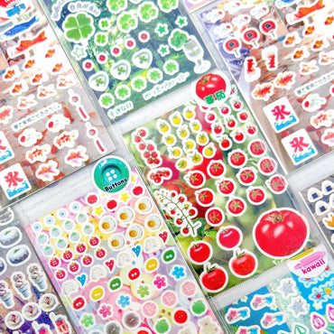 Y2K Japanese Sticker 8 Style Glitter Cute Sticker Phone Case Notebook Scrapbooking DIY Decorative Stickers Collage Material (ONLINE ORDER ONLY)