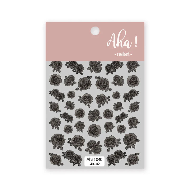 Japanese Style Little Daisy 3D Nail Stickers Summer White Florals Petals Flowers Back Glue Decals Cute Five Petals Manicure Tips (ONLINE ORDER ONLY)