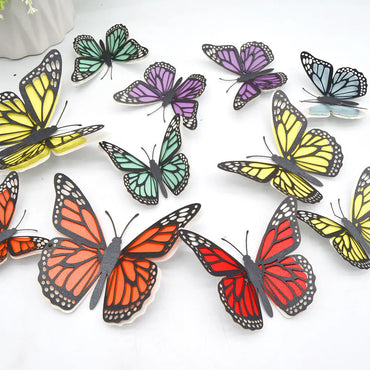 3D Pearl Butterfly Wall Stickers - 12Pcs Set for Bedroom, Wedding, Home Decor (ONLINE ORDER ONLY)