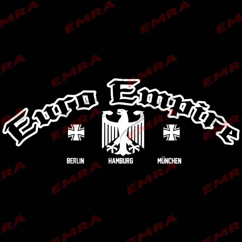 Text Euro Empire for Car Sticker Windshield Banner Rear Window Decoration External Accessories Waterproof Pvc Vinyl Decals (ONLINE ORDER ONLY)