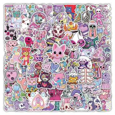 10/30/50/100PCS Cute Horror Cartoon Stickers Graffiti Halloween Decoration Kids Toy DIY Phone Luggage Suitcase Motorcycle Decals (ONLINE ORDER ONLY)