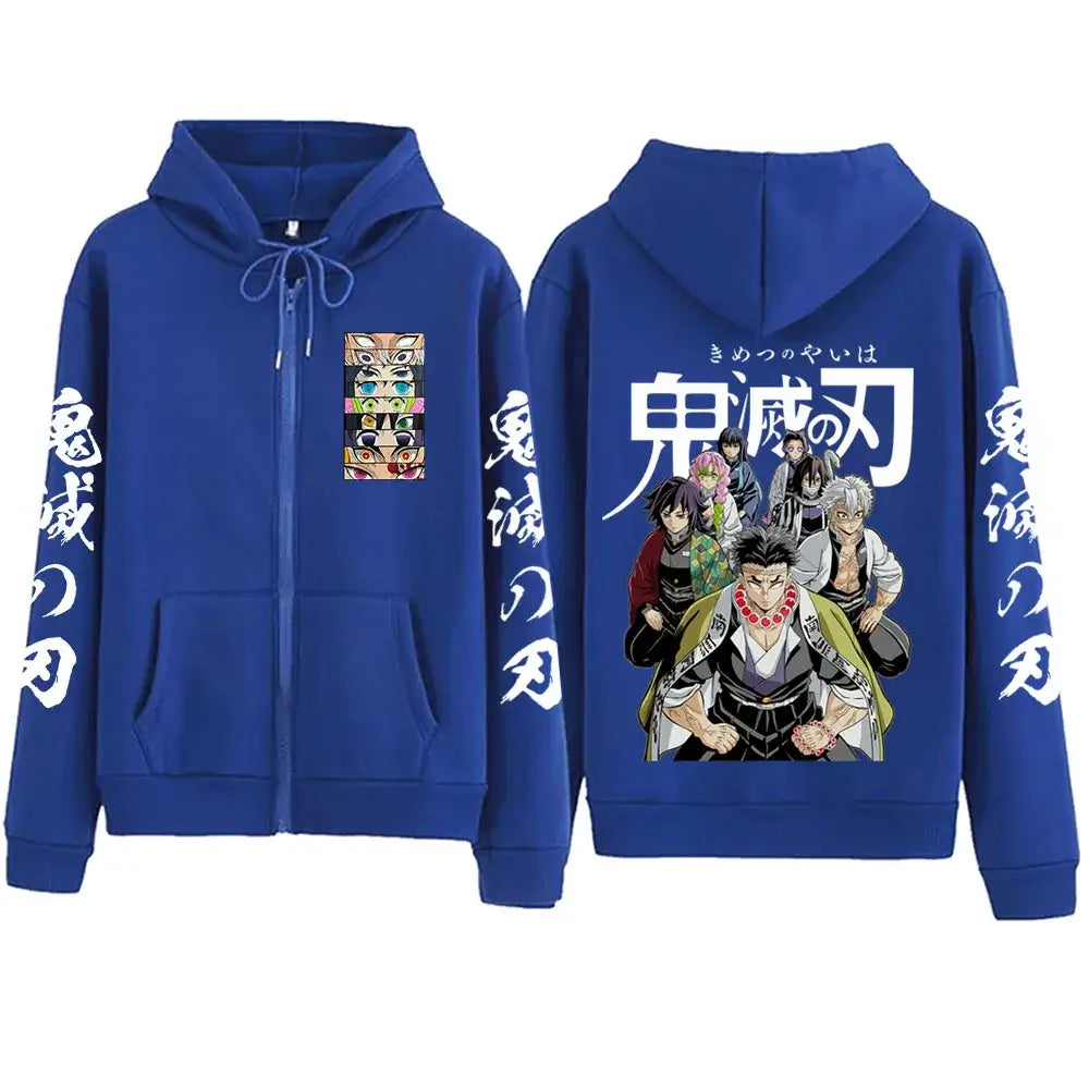 Demon Slayer Zipper Hoodie 2025 Harajuku Sweatshirt (ONLINE ORDER ONLY)