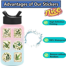 10/30/50PCS Green Plants PVC Sticker Aesthetic Decoration Scrapbooking Korean Stationery Hand Accounting Supplies for Kids (ONLINE ORDER ONLY)