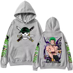One Piece Zoro Anime Hoodie Sweatshirt | Y2K Streetwear