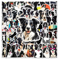 Border Collie Dog Stickers Pack - Cute Cartoon Decals for Kids, Luggage, Scrapbooking, Graffiti (Online Order Only)